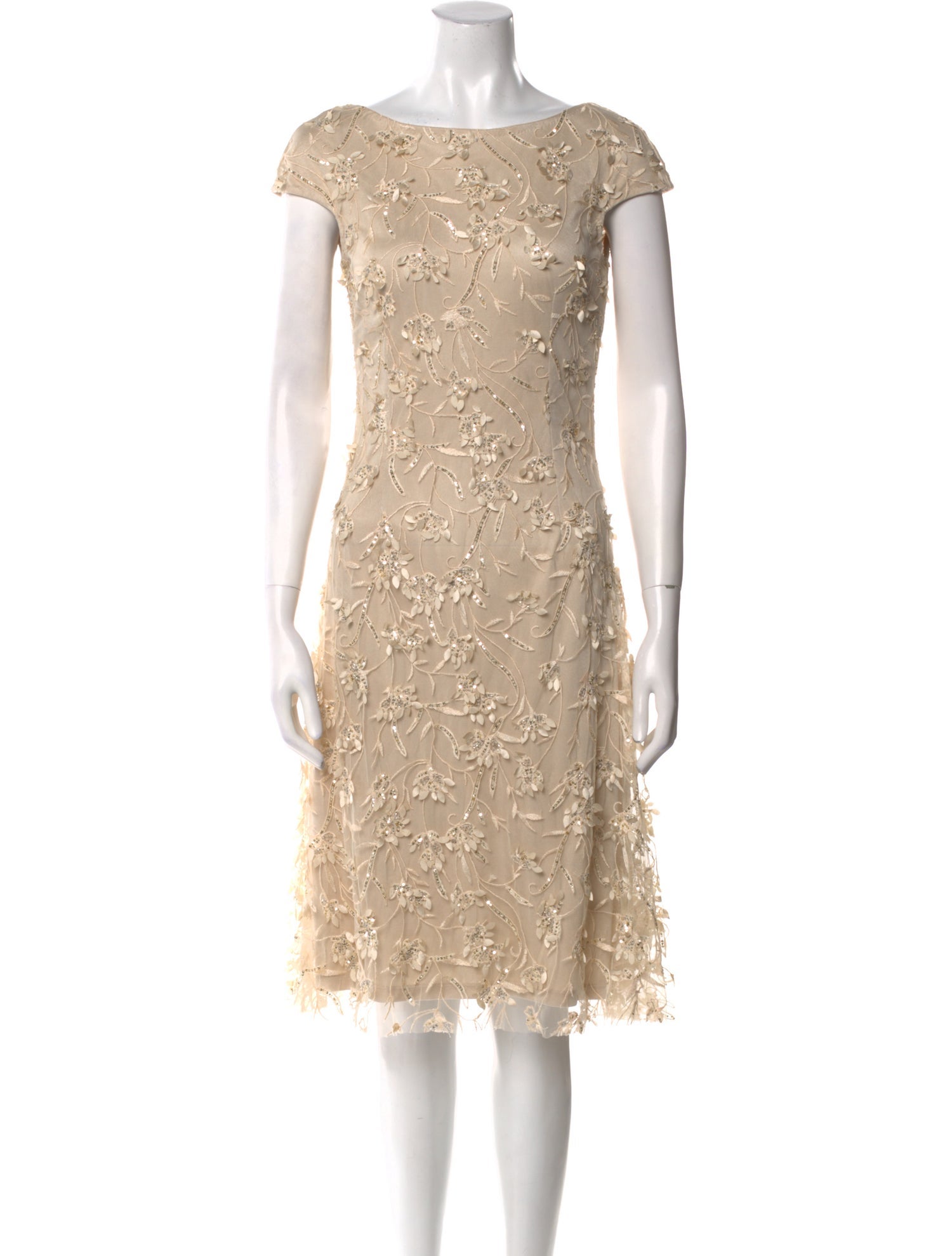 Theia Nylon Knee-Length Dress