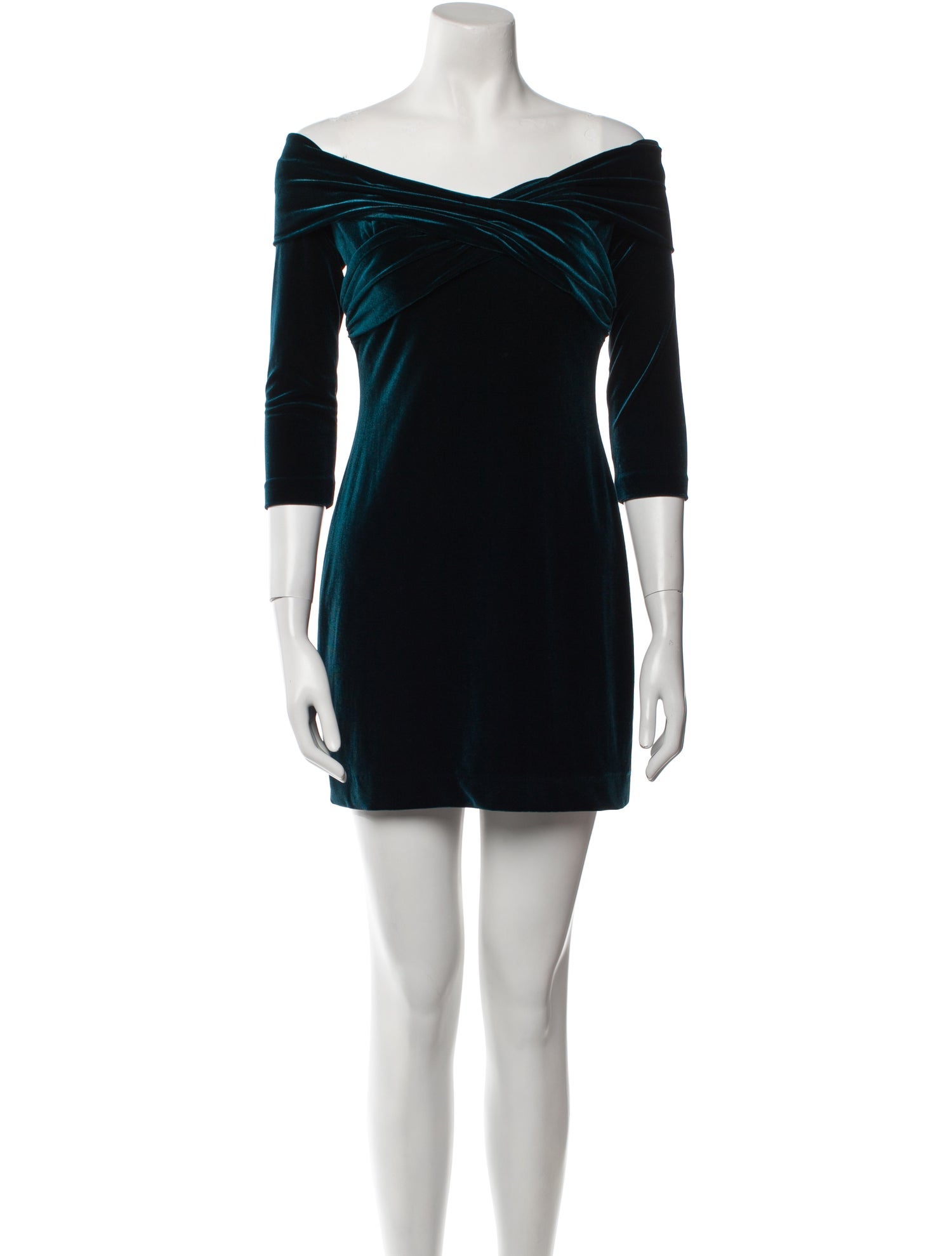 Theia Off-The-Shoulder Mini Dress