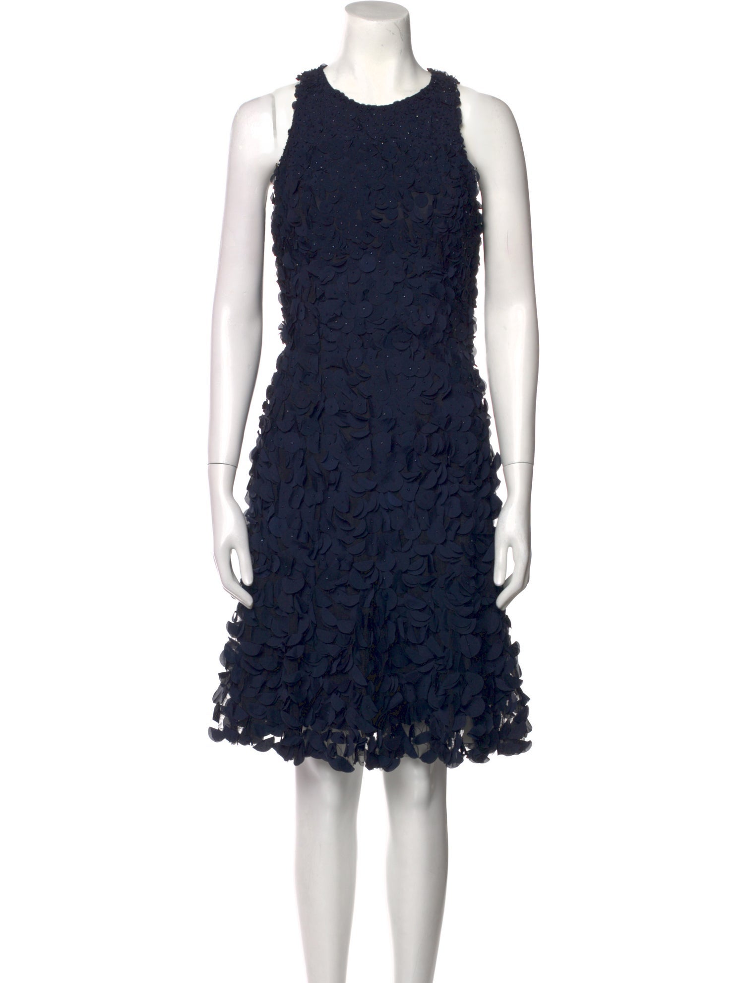 Theia Patterned Knee-Length Dress