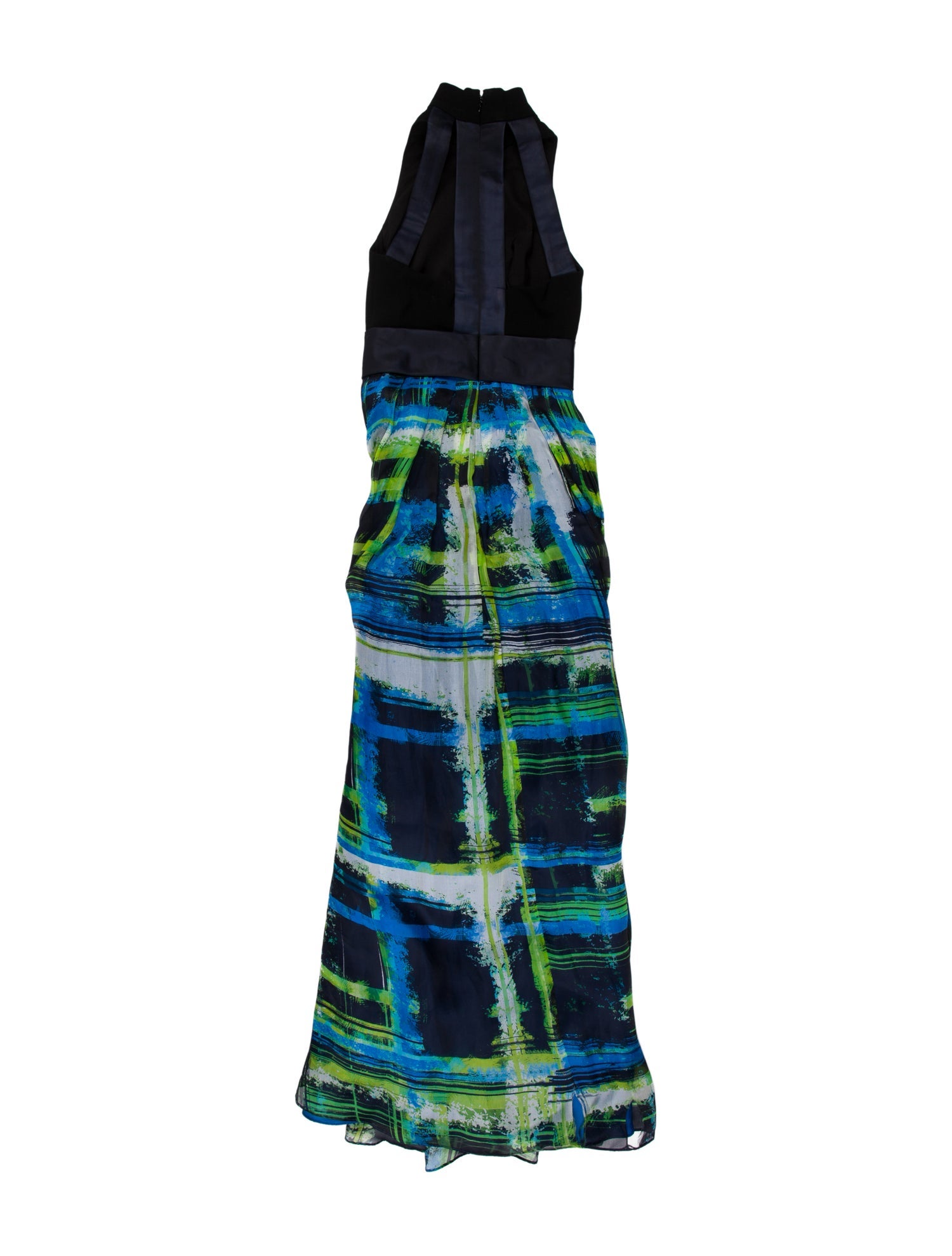 Theia Printed Long Dress