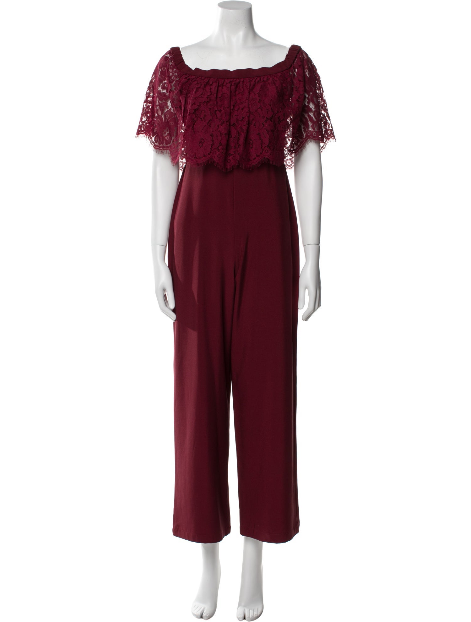 Theia Square Neckline Jumpsuit