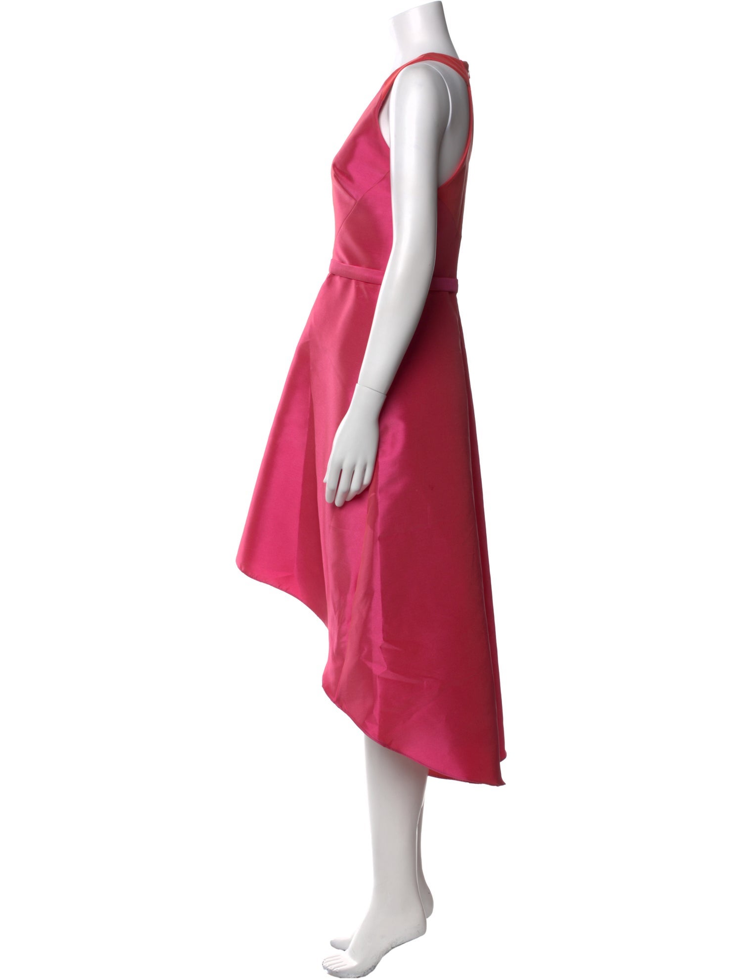 Theia V-Neck Long Dress