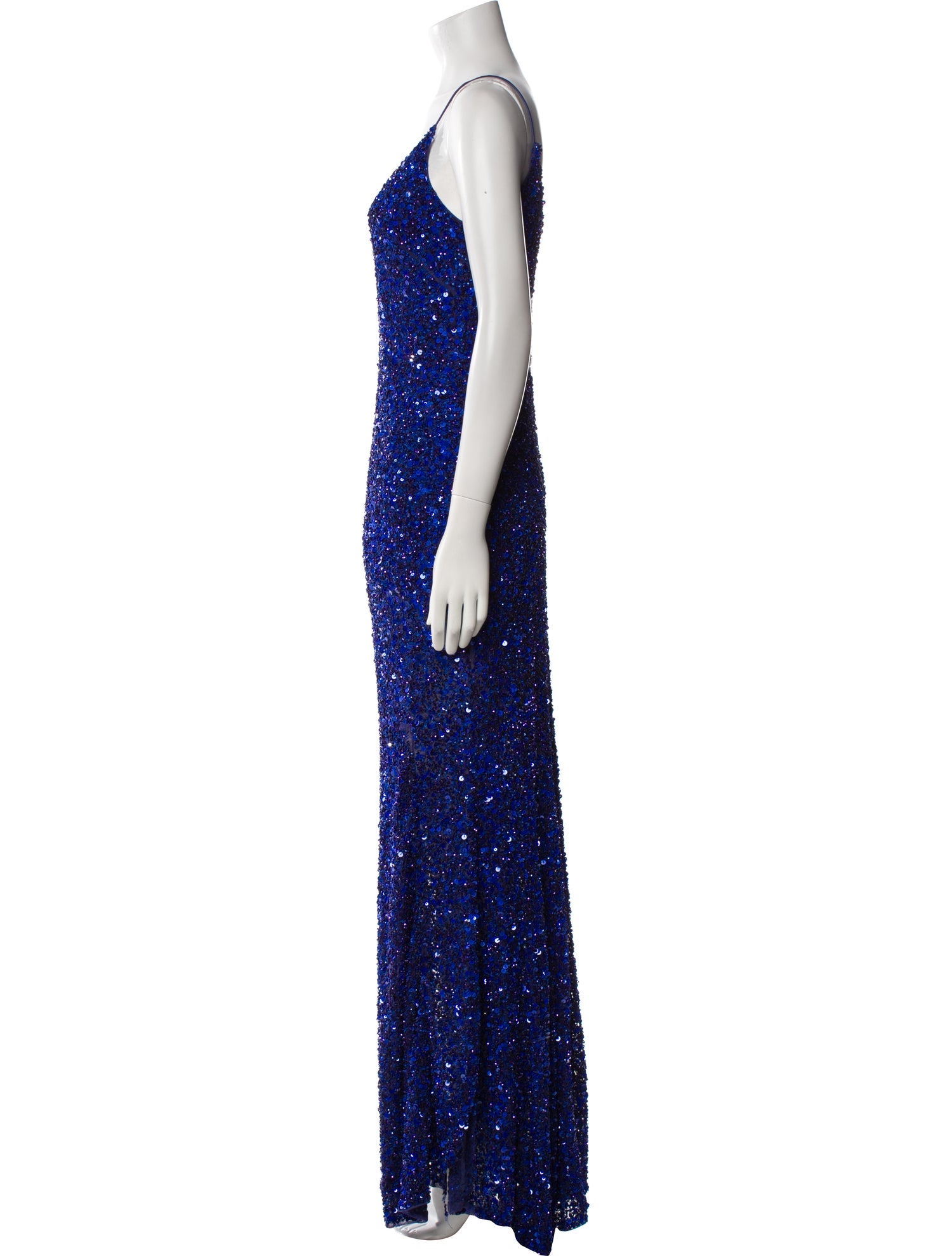 Theia Sequin Long Dress