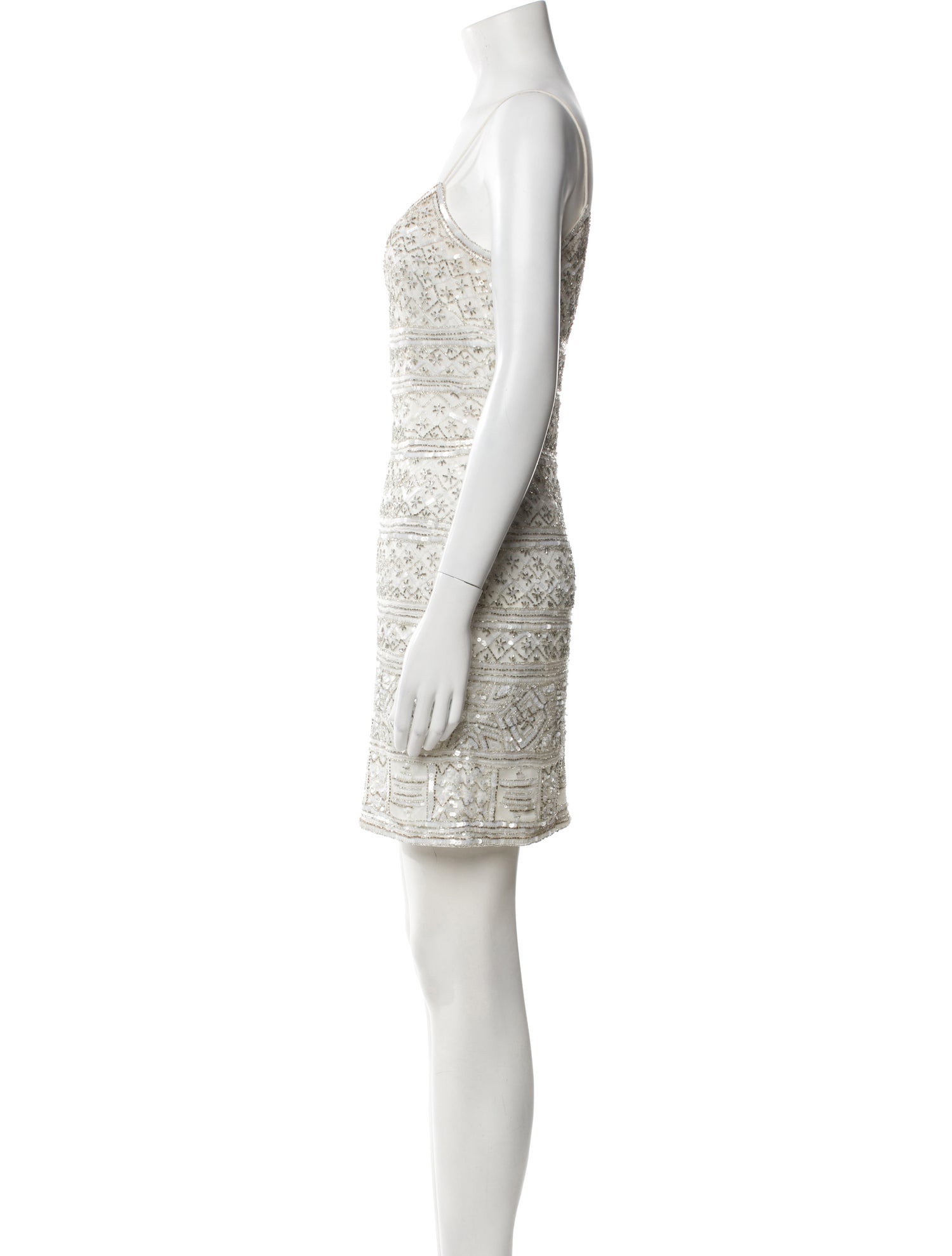 Theia V-Neck Mini Dress