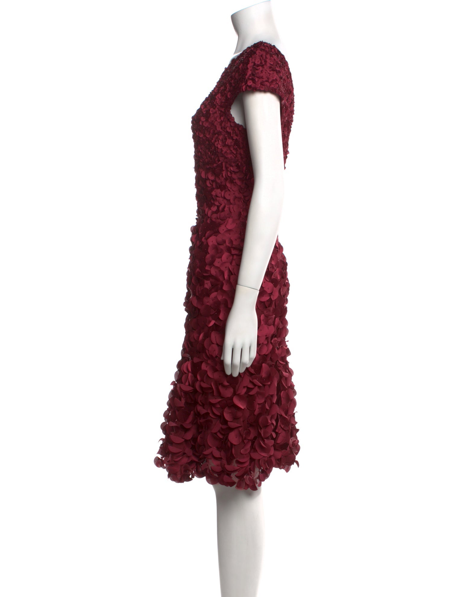 Theia Sequin Knee-Length Dress