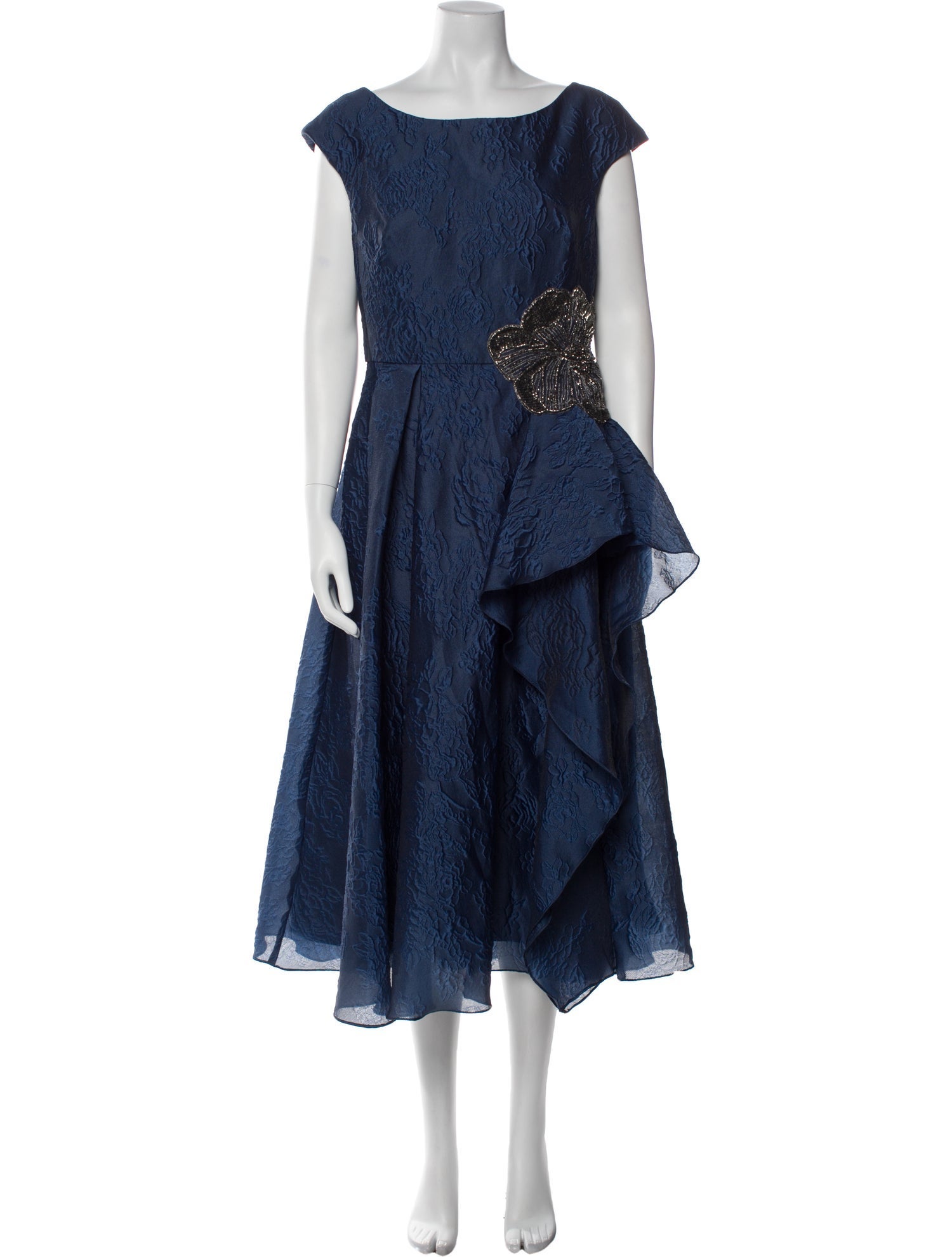 Theia Bateau Neckline Long Dress w/ Tags