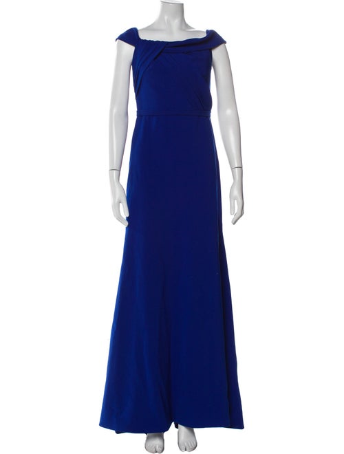 Theia Square Neckline Long Dress