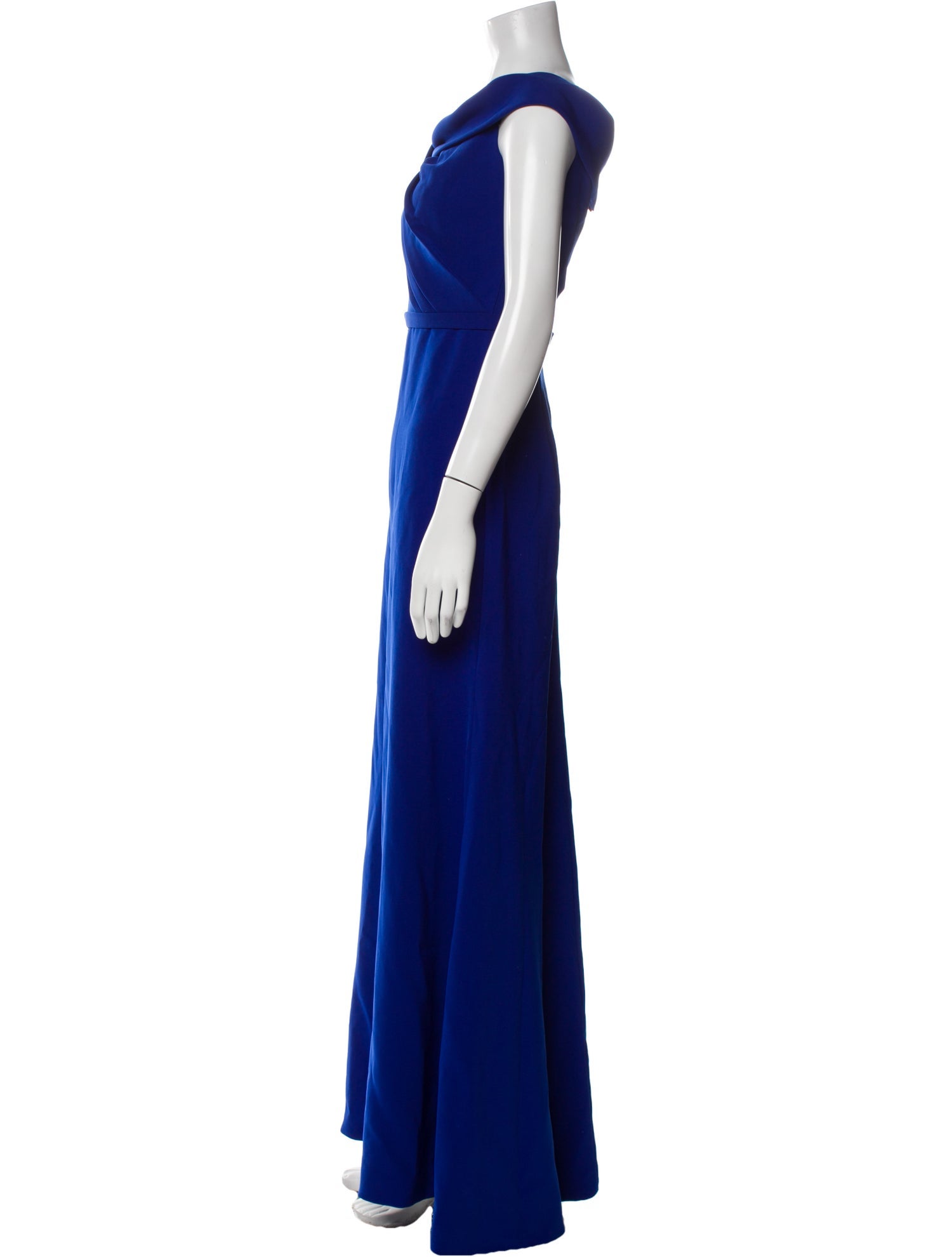 Theia Square Neckline Long Dress