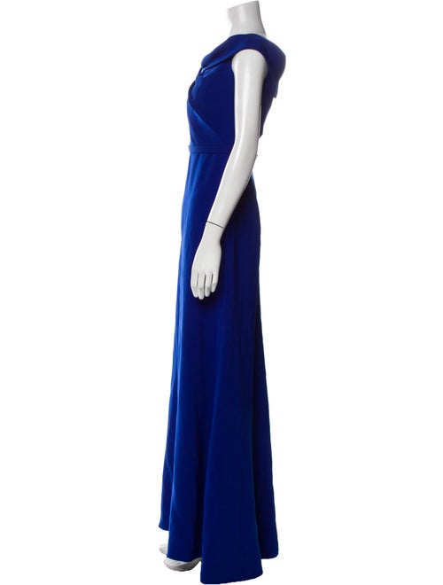 Theia Square Neckline Long Dress