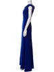 Theia Square Neckline Long Dress