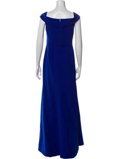 Theia Square Neckline Long Dress