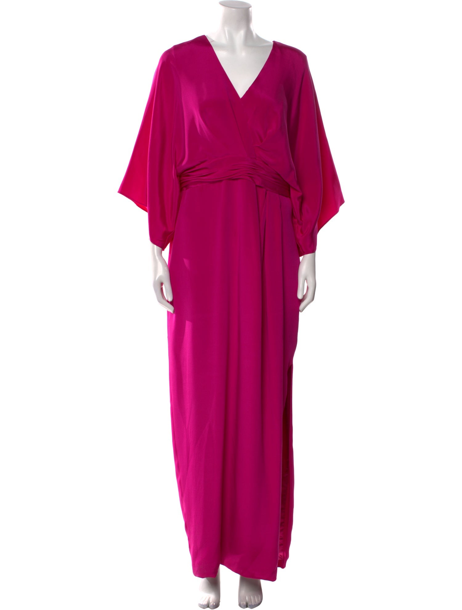 Theia Silk Long Dress