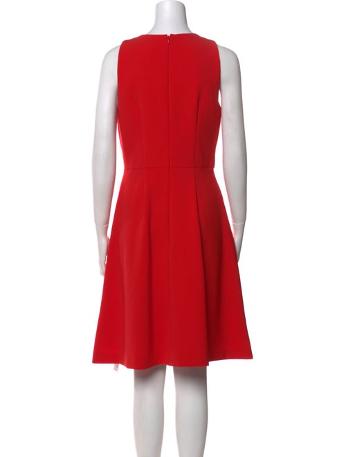 Theia Crew Neck Knee-Length Dress