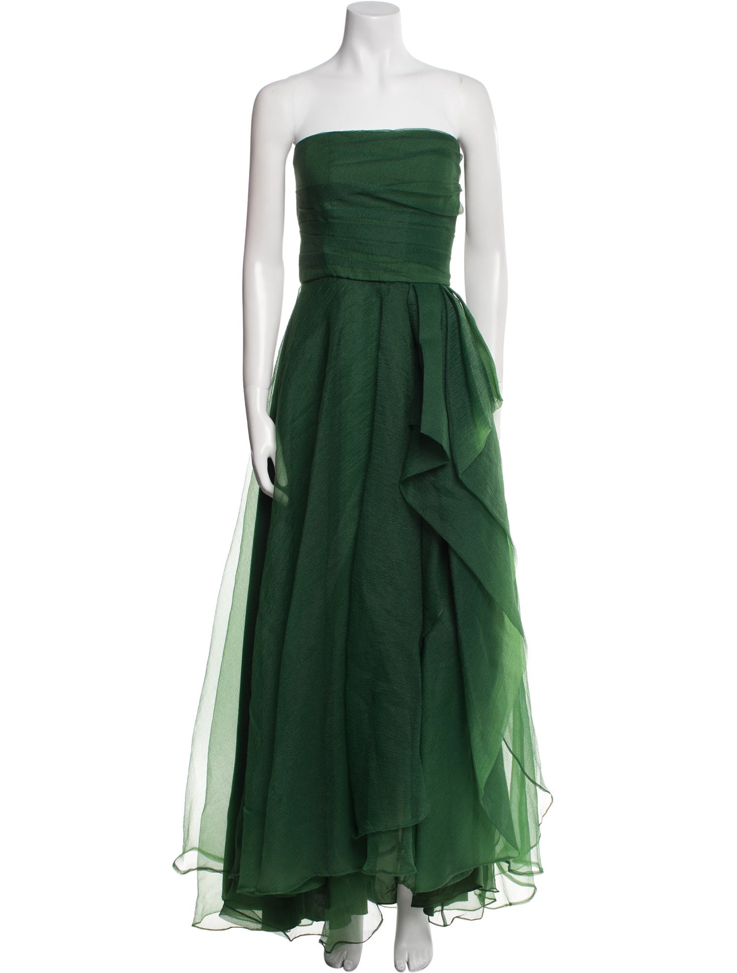 Theia Strapless Long Dress