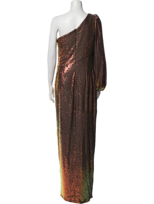 Theia Sequin Long Dress