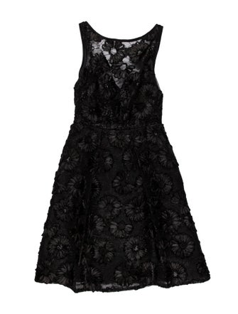 Theia Patterned Mini Dress