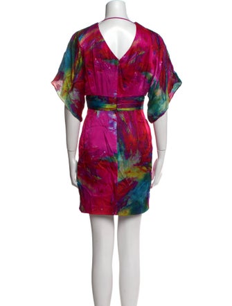 Theia Silk Mini Dress