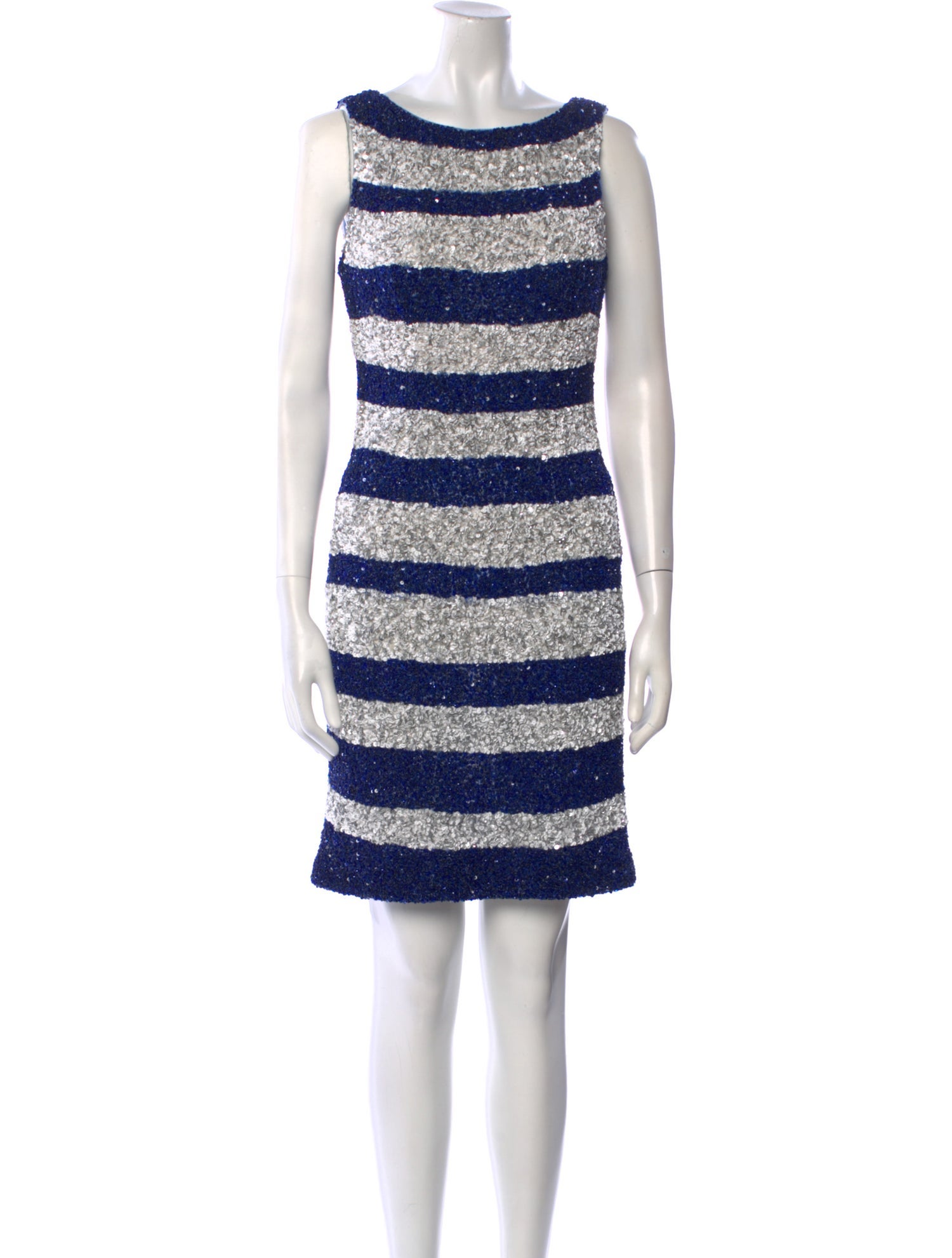 Theia Striped Mini Dress