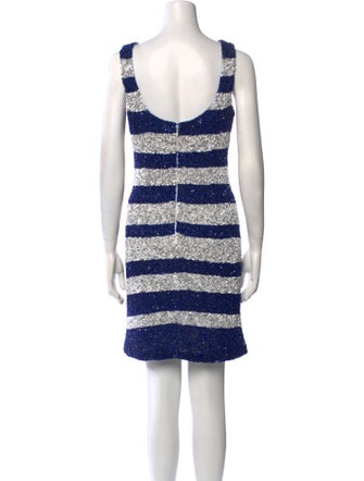 Theia Striped Mini Dress