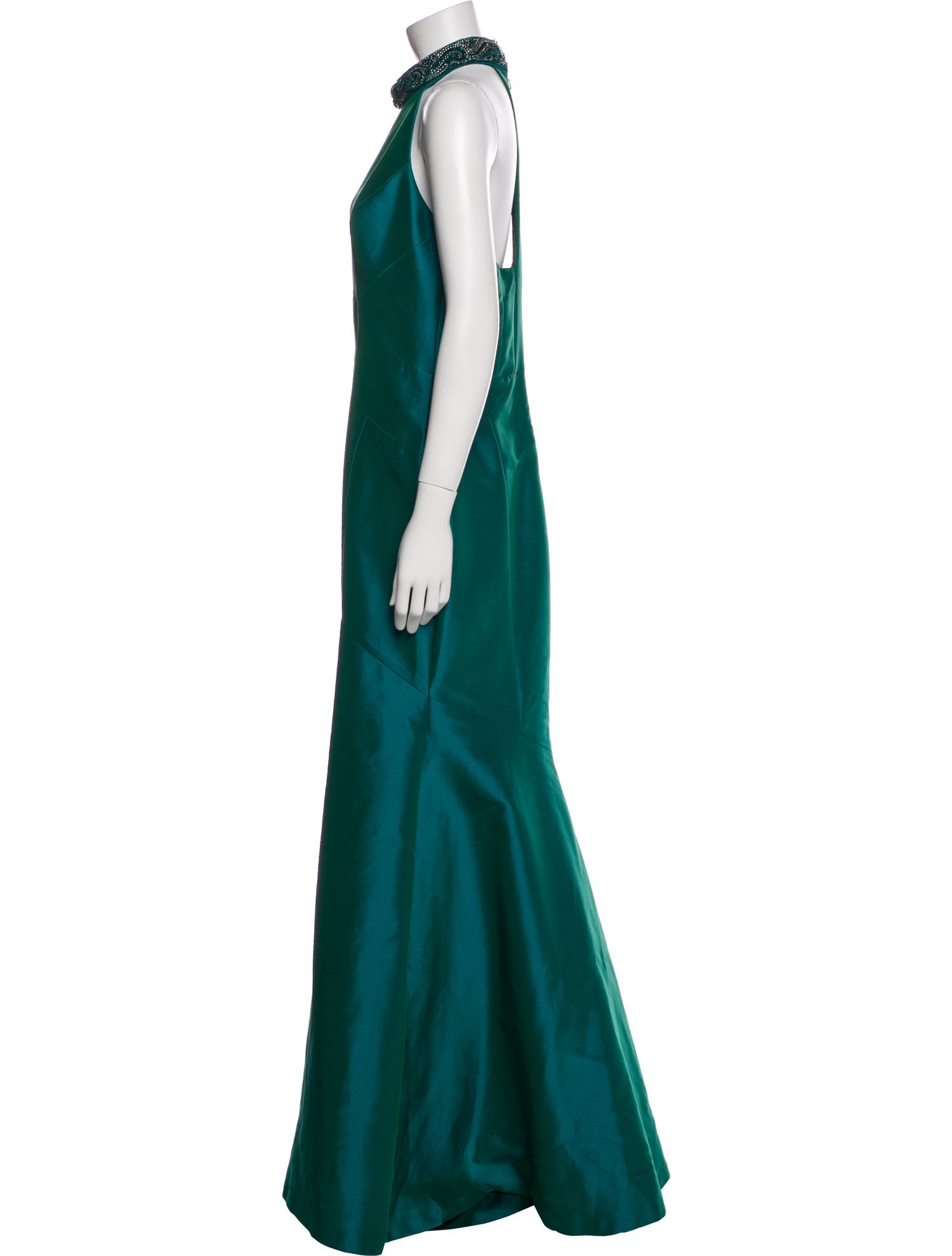 Theia Halterneck Long Dress