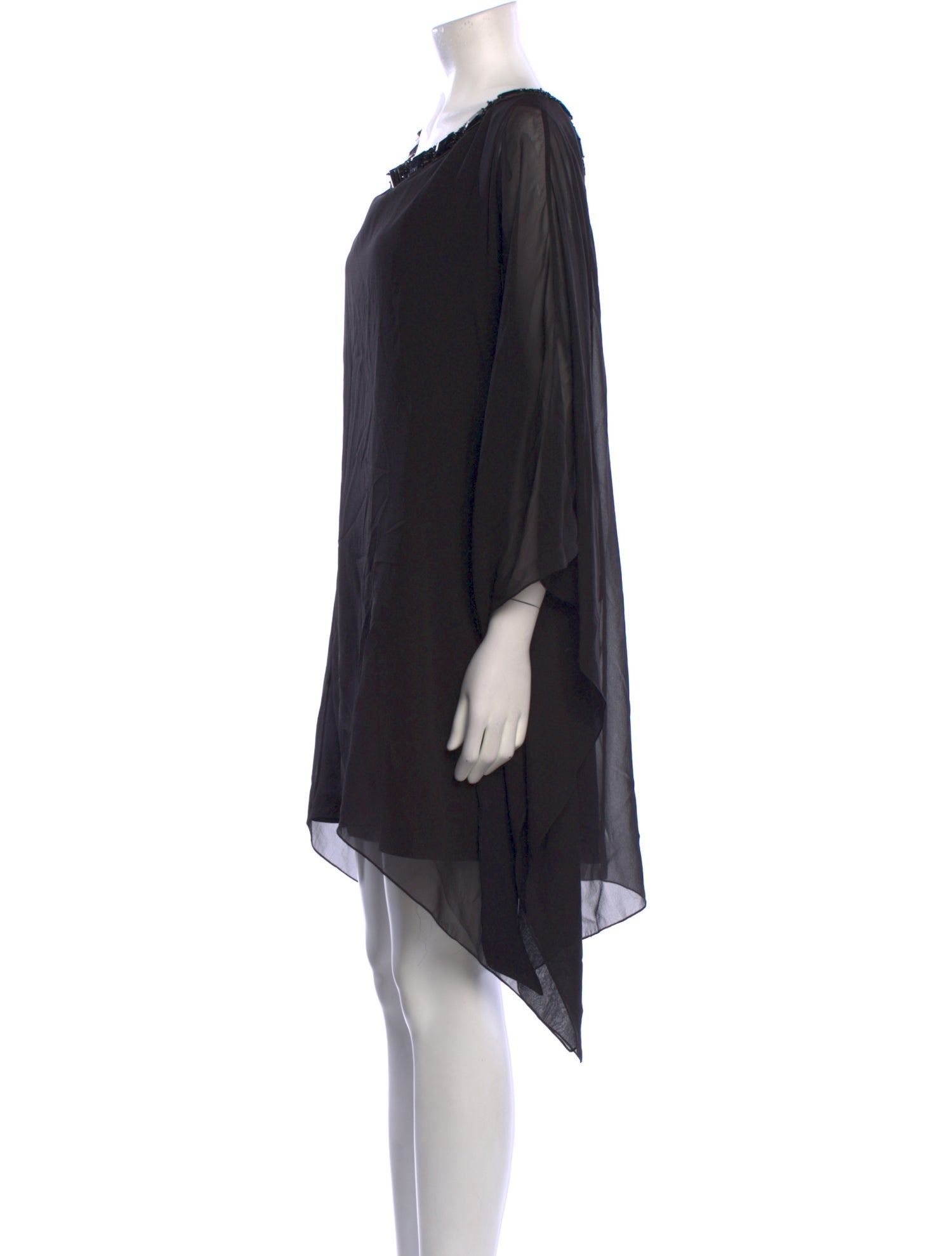 Theia Silk Knee-Length Dress