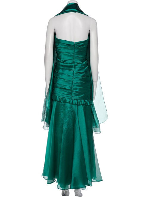 Theia Off-The-Shoulder Long Dress