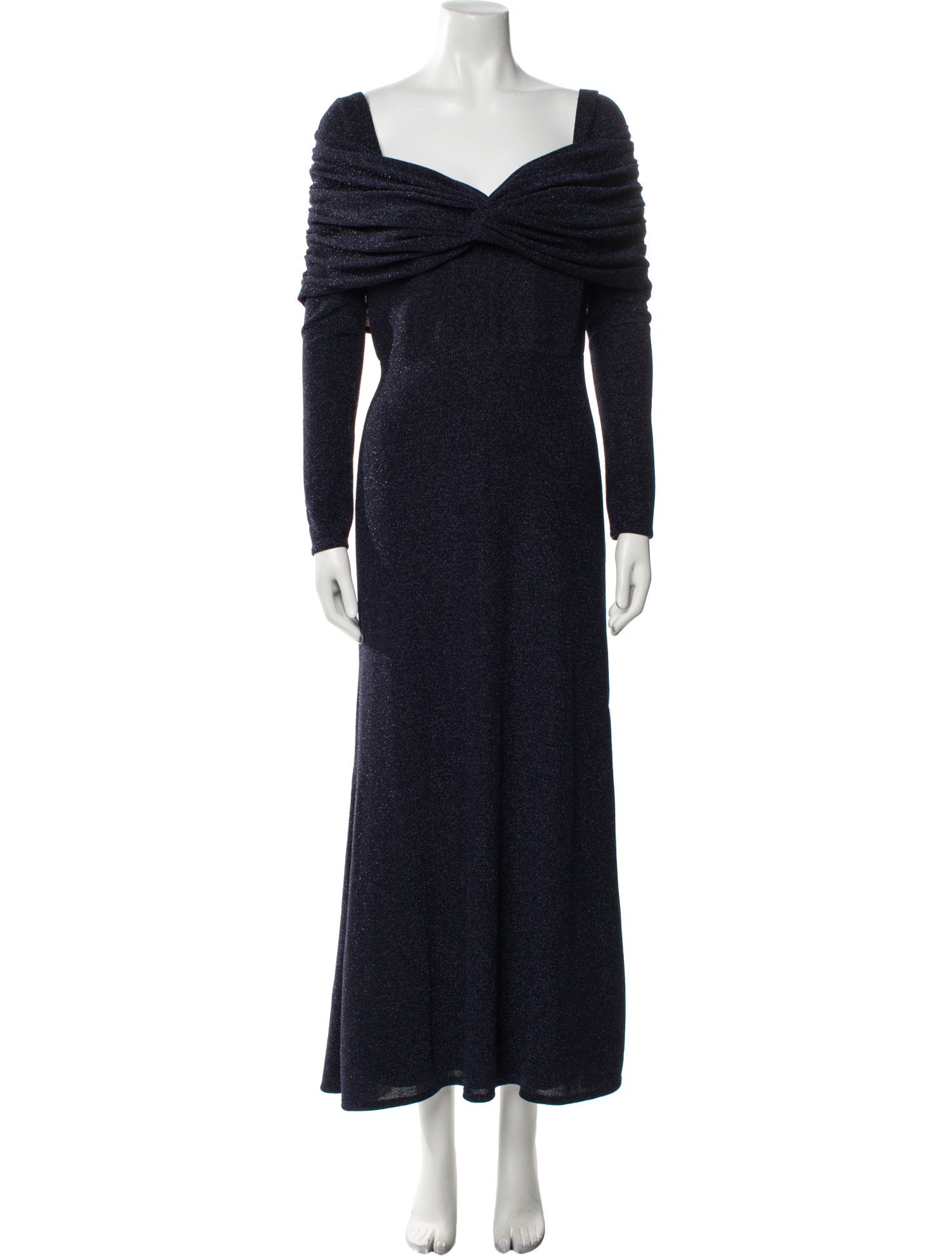 Theia Nylon Midi Length Dress