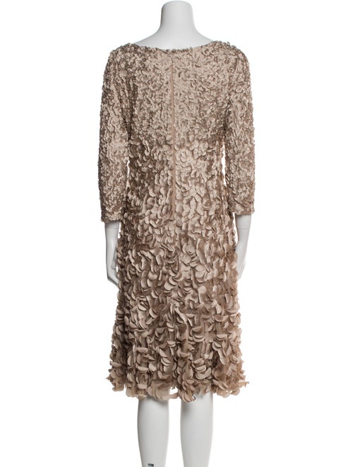 Theia Printed Knee-Length Dress