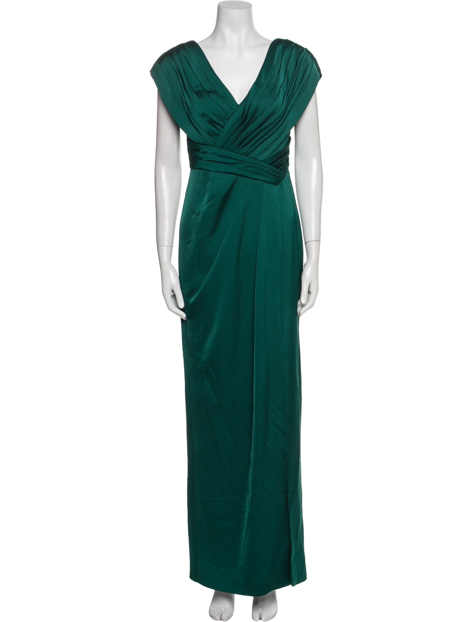 Theia V-Neck Long Dress w/ Tags