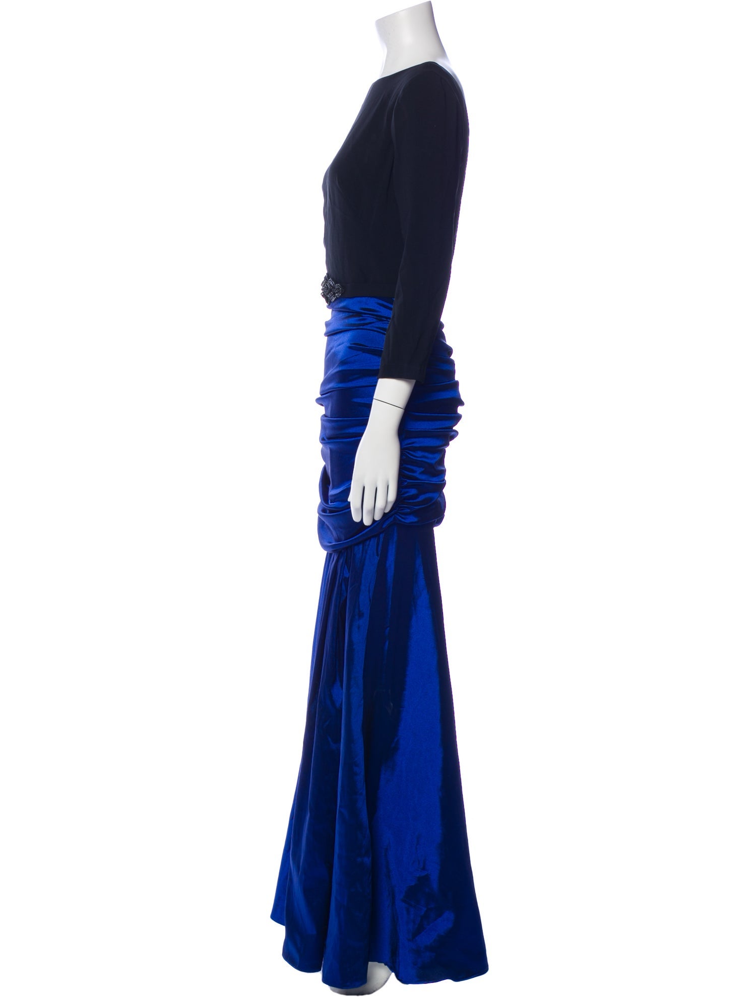 Theia Bateau Neckline Long Dress w/ Tags