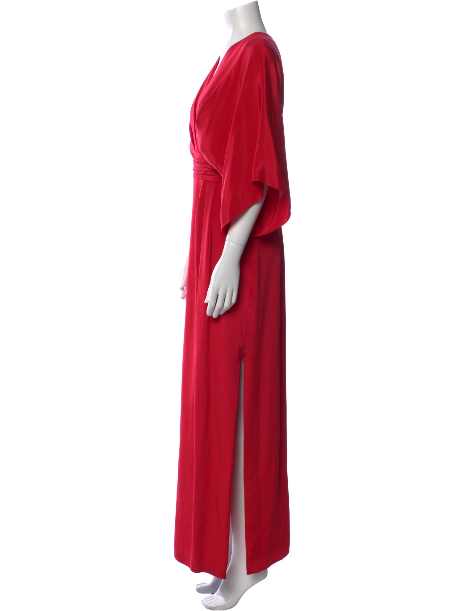 Theia Silk Long Dress