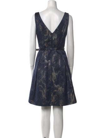 Theia Printed Mini Dress