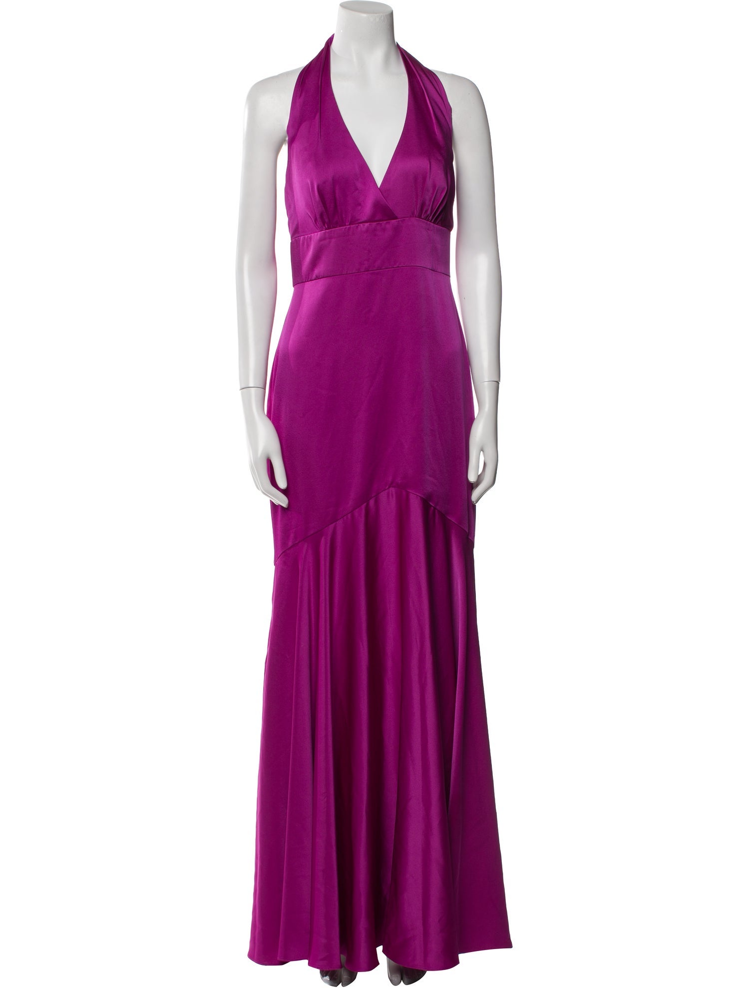 Theia Halterneck Long Dress