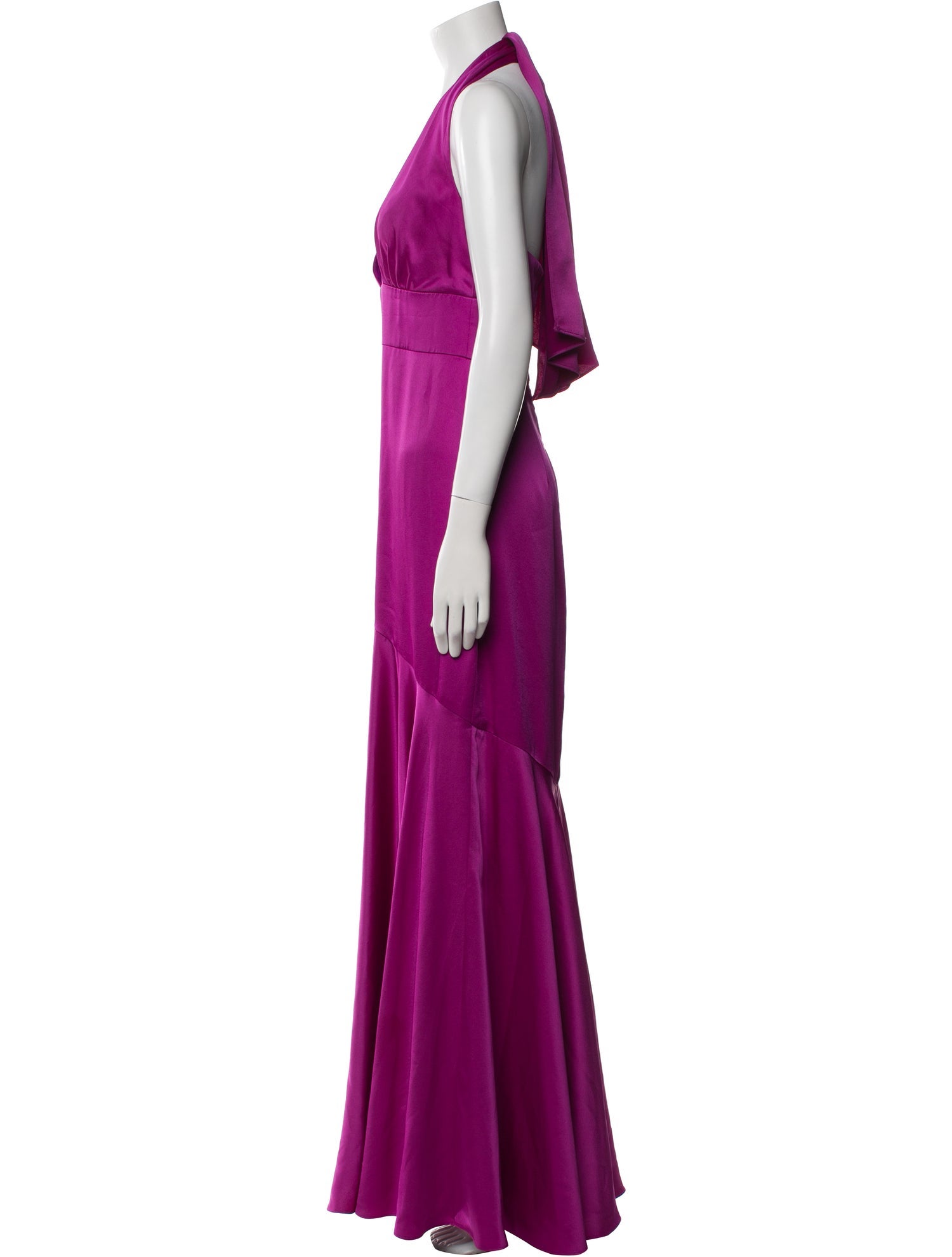 Theia Halterneck Long Dress
