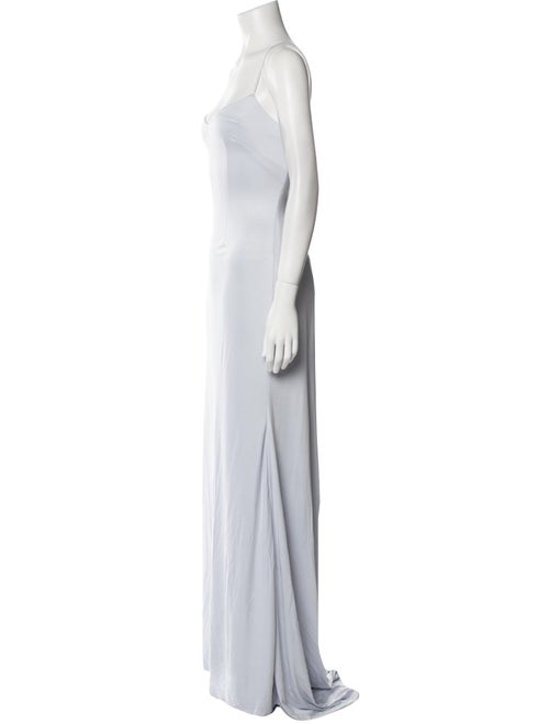 Theia Square Neckline Long Dress