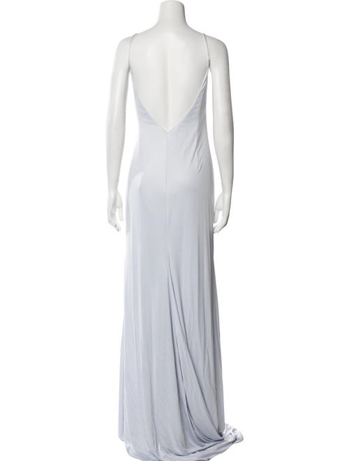 Theia Square Neckline Long Dress