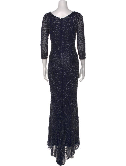 Theia Nylon Long Dress