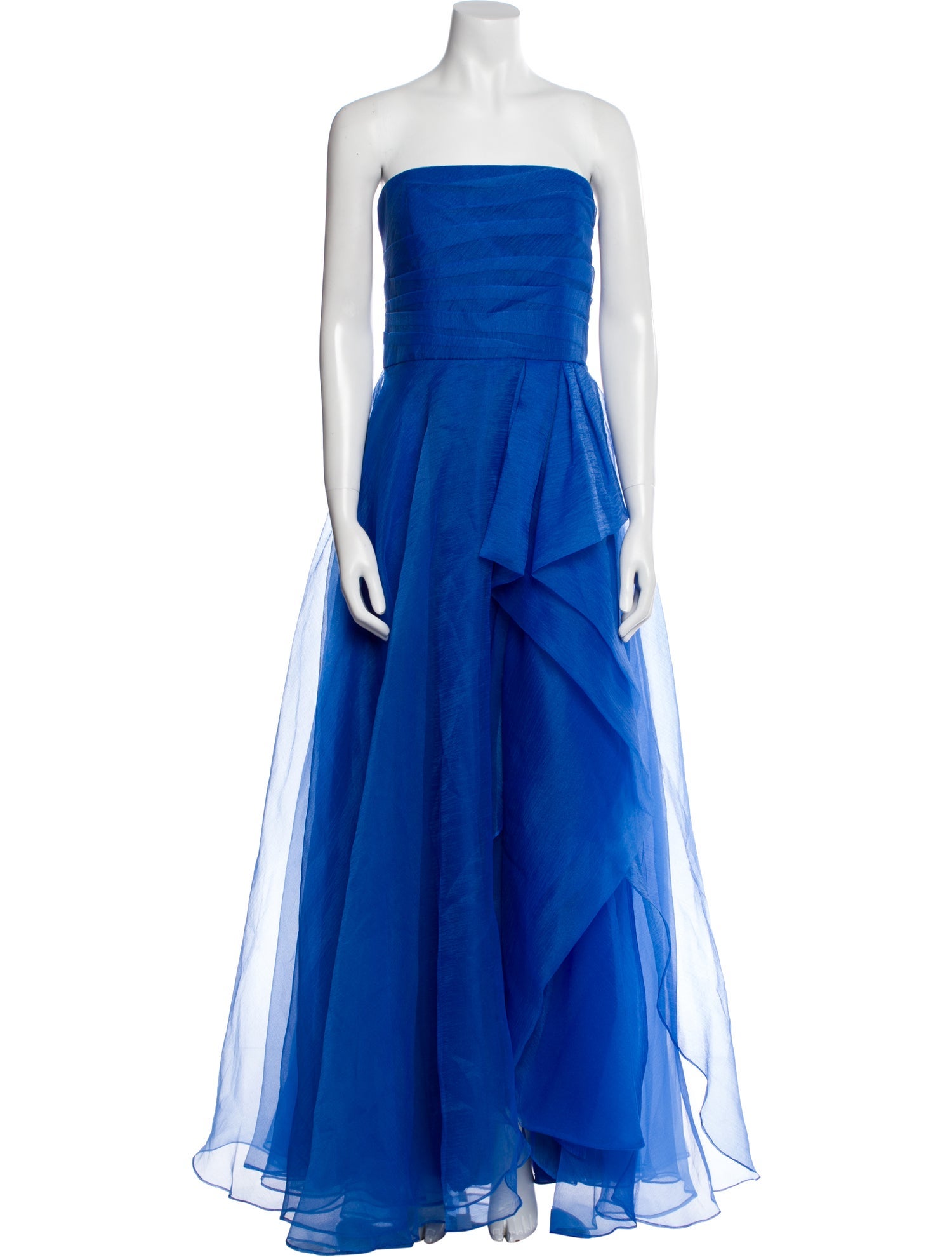 Theia Strapless Long Dress