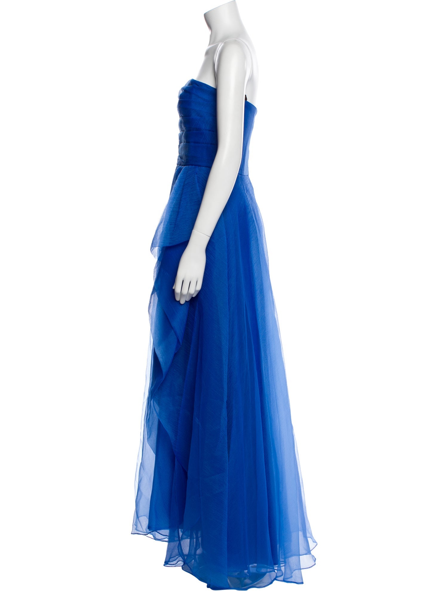 Theia Strapless Long Dress