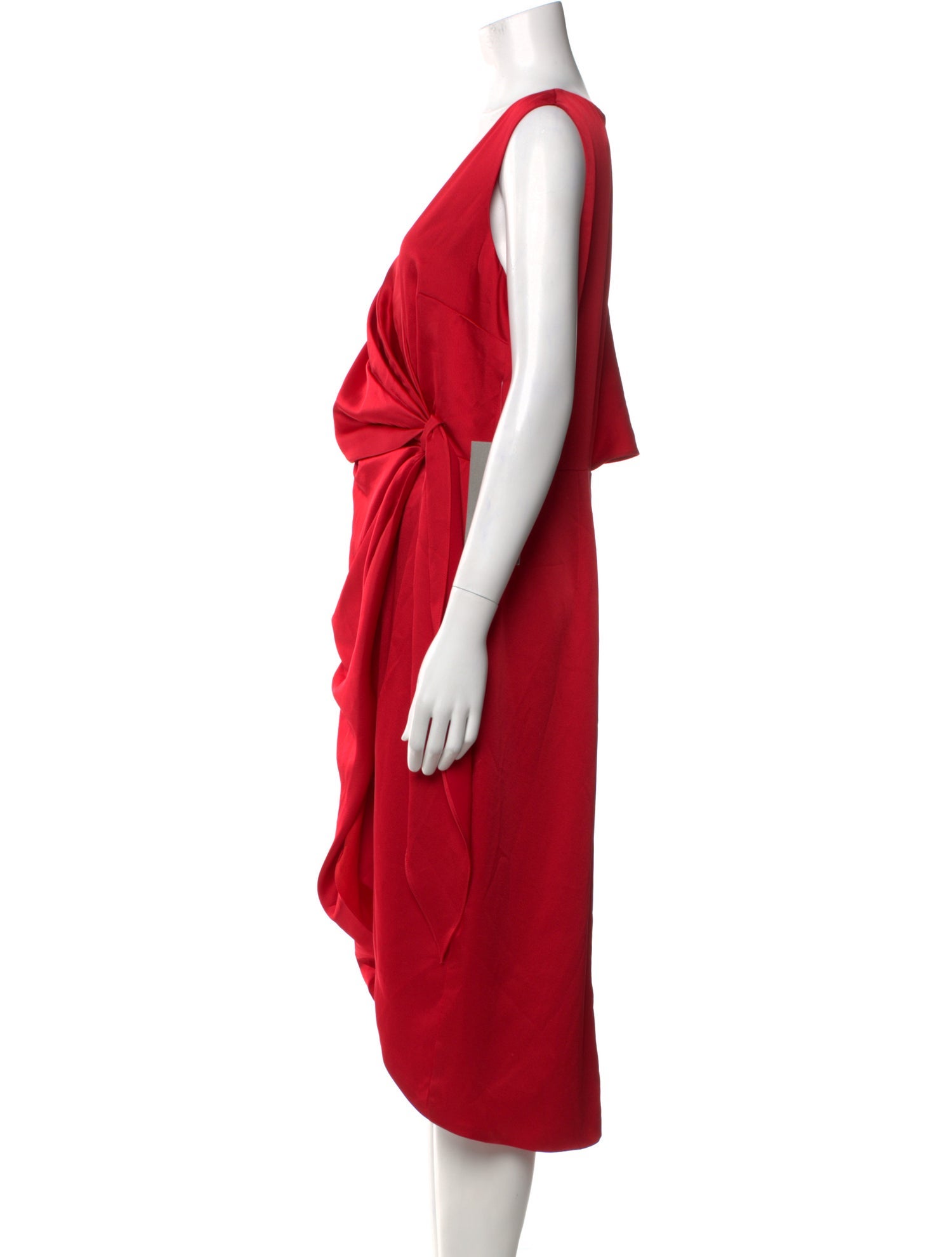 Theia V-Neck Midi Length Dress w/ Tags