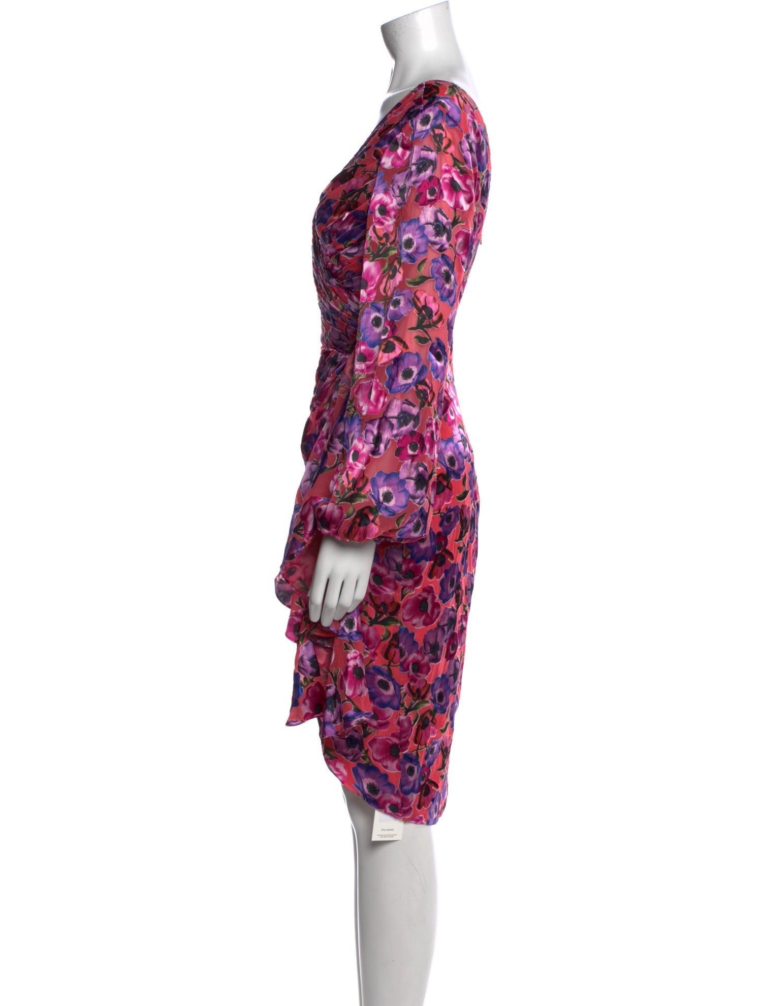 Theia Printed Knee-Length Dress w/ Tags
