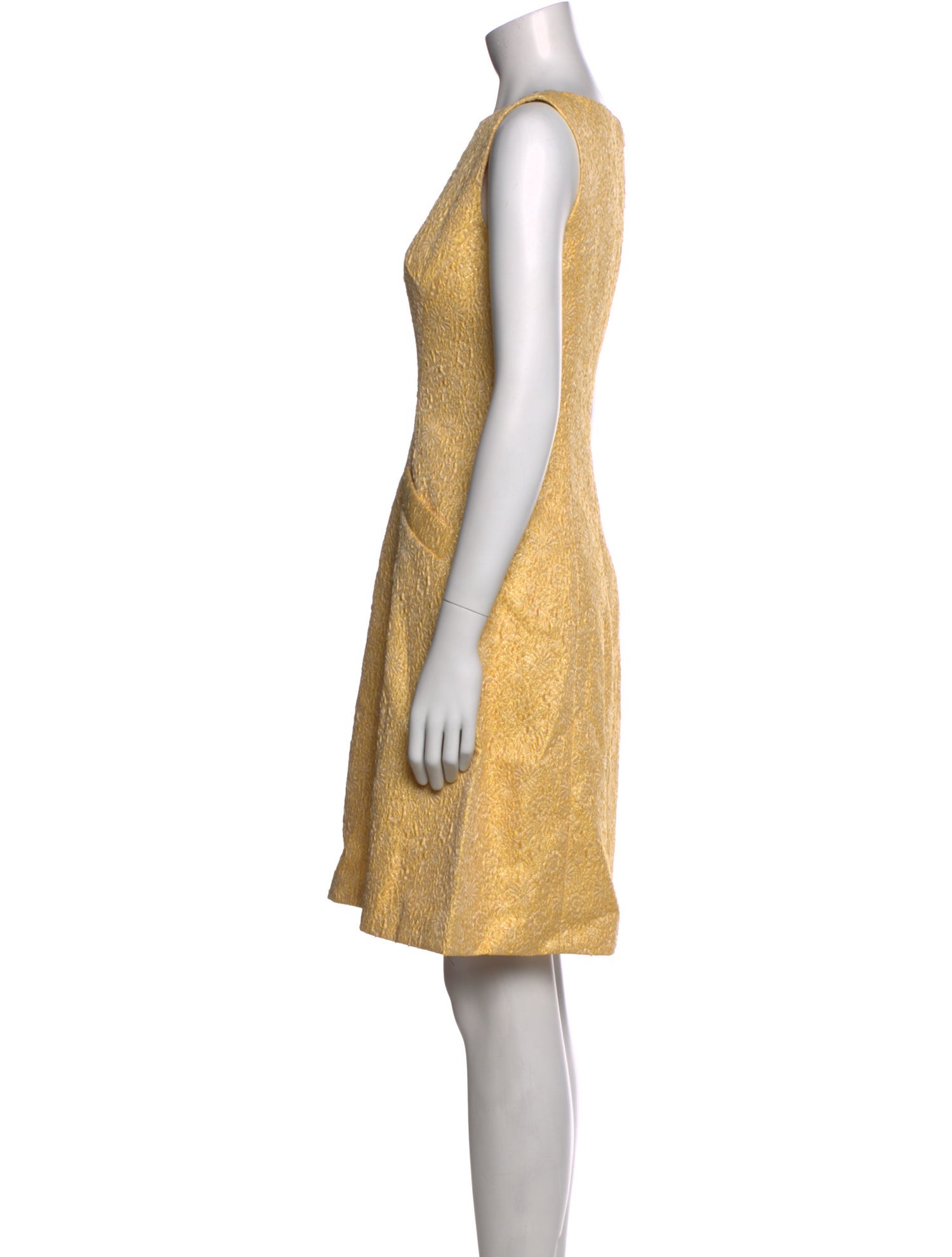 Theia Bateau Neckline Knee-Length Dress