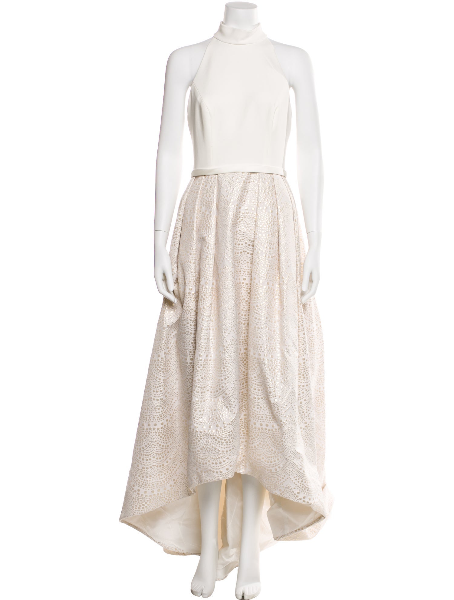 Theia Mock Neck Long Dress w/ Tags