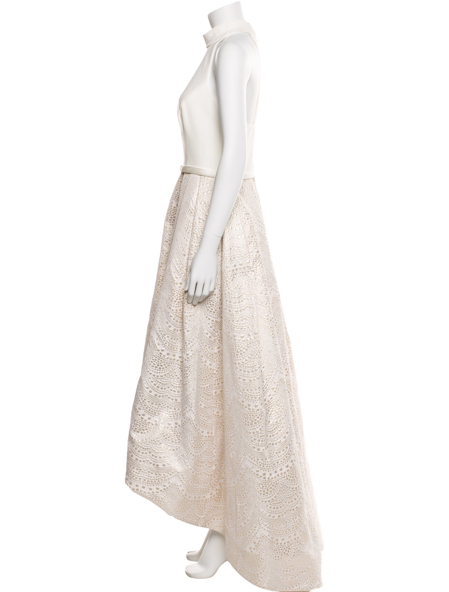 Theia Mock Neck Long Dress w/ Tags