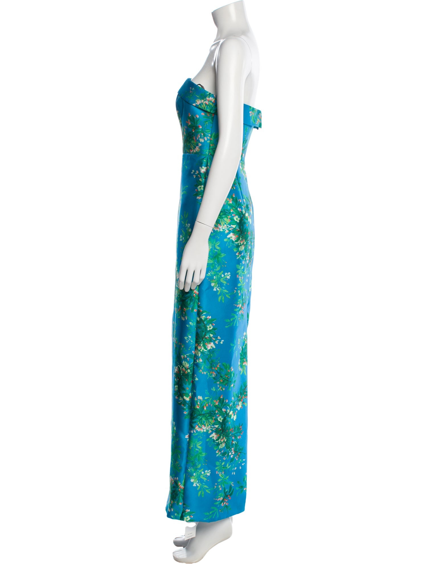 Theia Printed Midi Length Dress