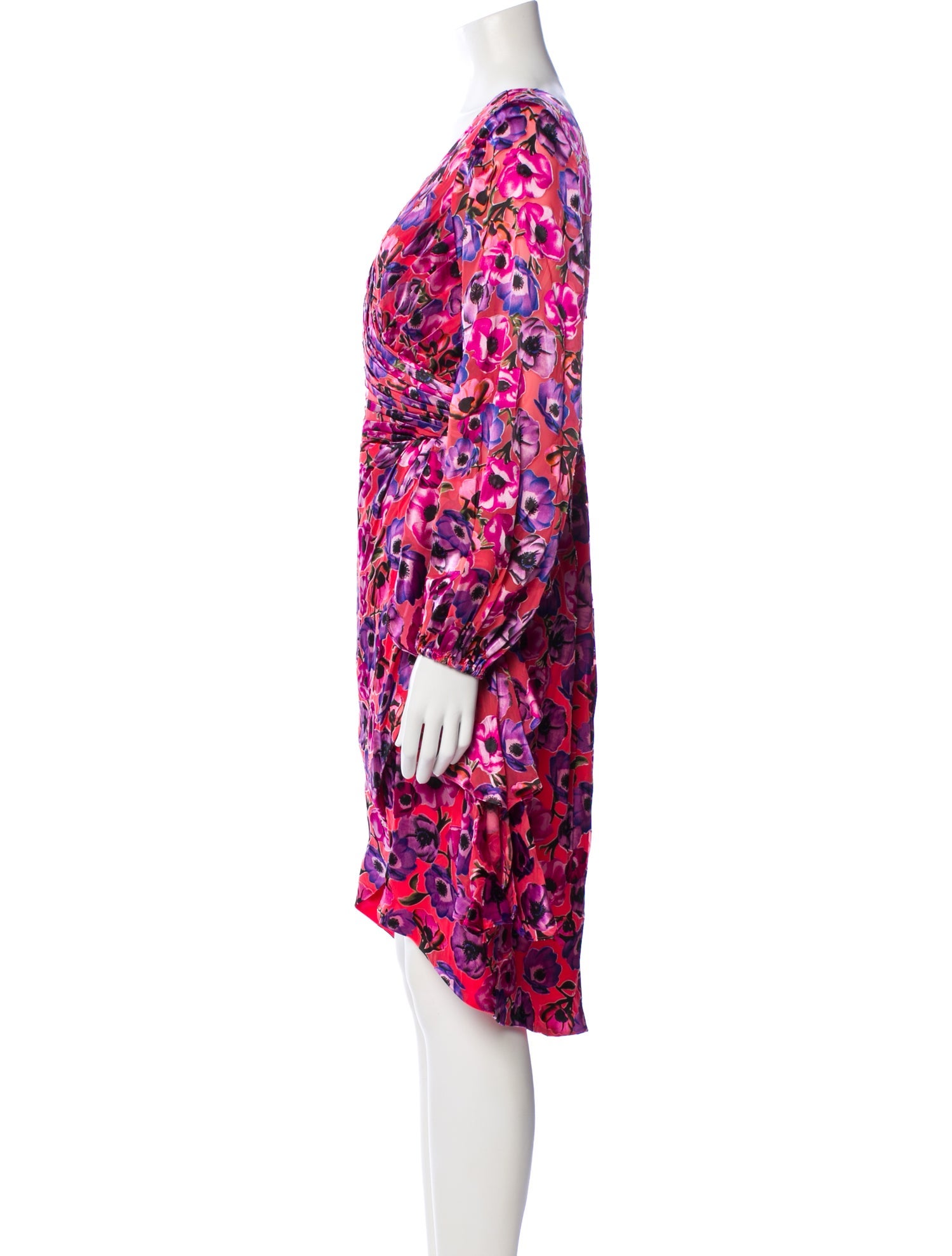 Theia Printed Knee-Length Dress
