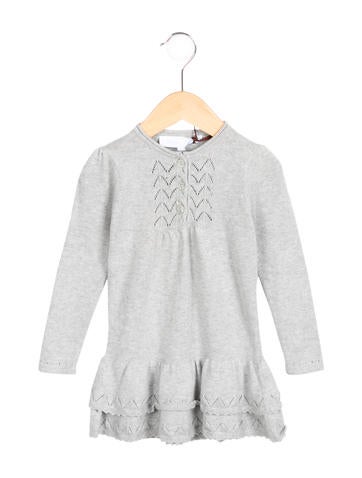 Tartine et Chocolat Girls' Ruffle-Trimmed Sweater Dress w/ Tags