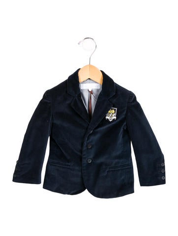 Tartine et Chocolat Boys' Velvet Notch-Lapel Blazer w/ Tags