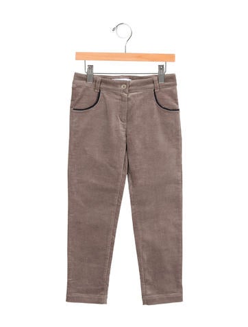 Tartine et Chocolat Girls' Velvet Straight-Leg Pants w/ Tags