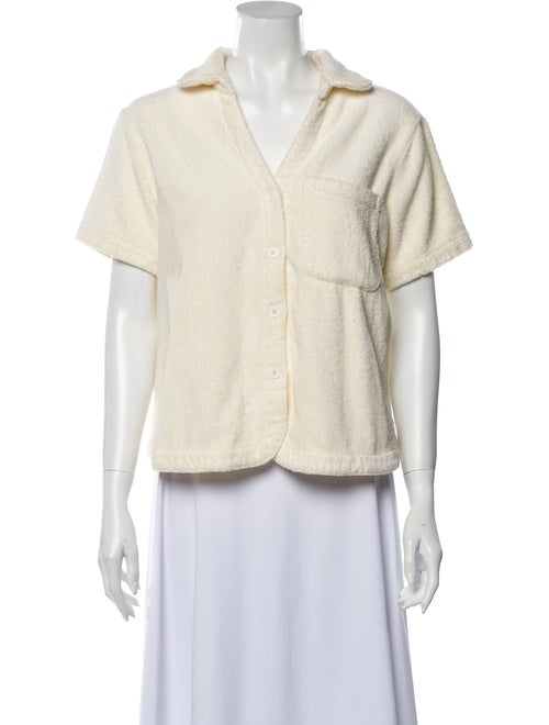 Terry Collared Pajama Top